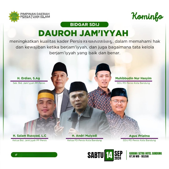 Dauroh Jamiyyah SDIJ PD PERSIS Provinsi Sumatera Utara